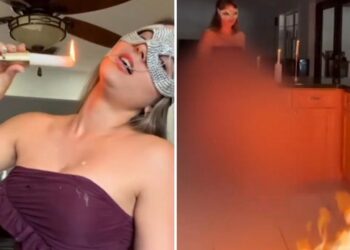 VIDEO; Madre vierte cera caliente sobre sus hijas e inicia incendio