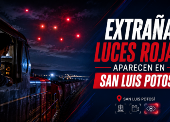 Video: Extrañas luces rojas aparecen en San Luis Potosí