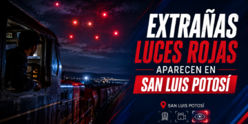 Video: Extrañas luces rojas aparecen en San Luis Potosí