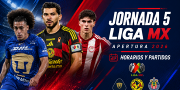 Jornada 5 Liga MX 2026: horarios y partidos