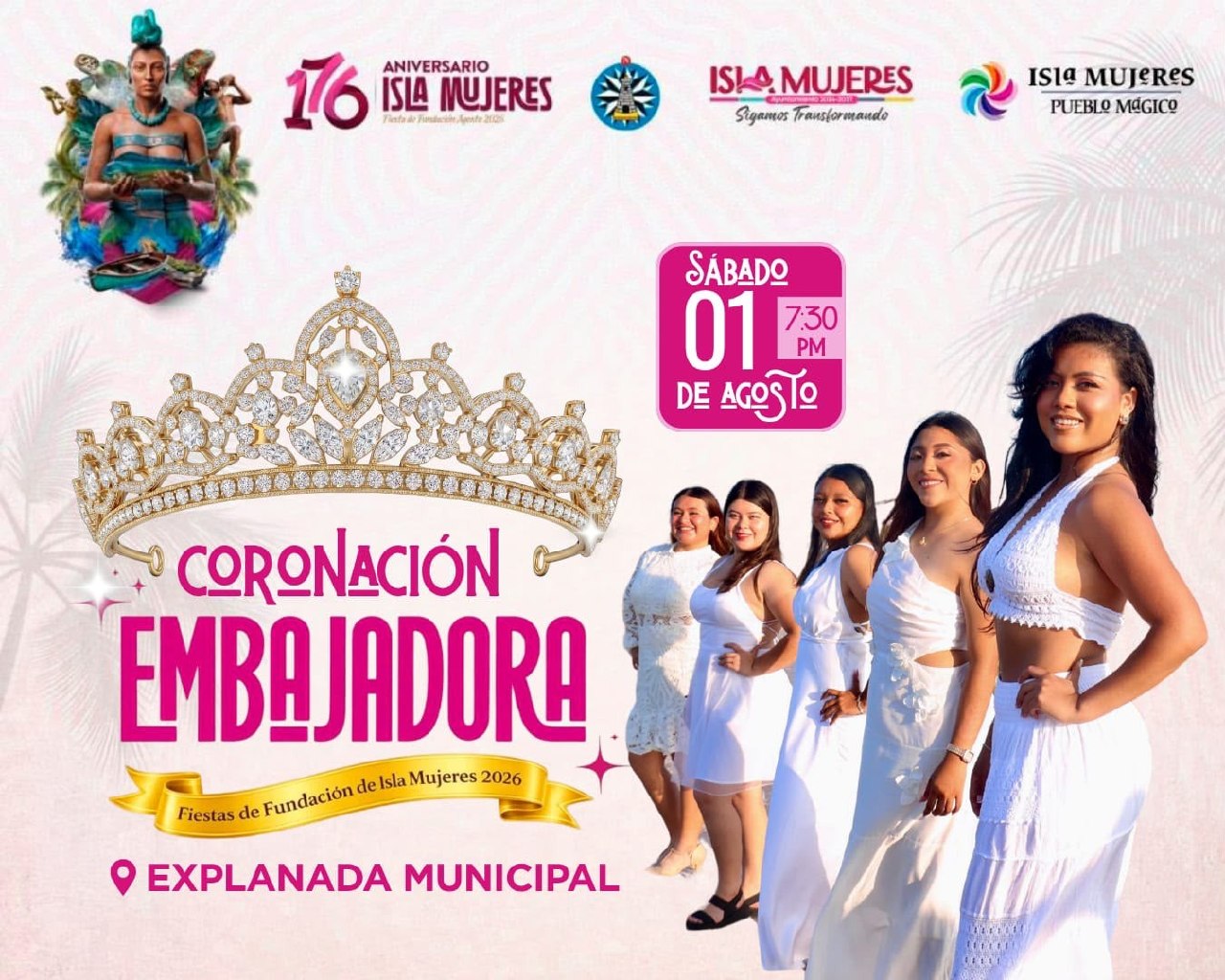 Isla Mujeres inicia Fiestas de Fundación con coronación