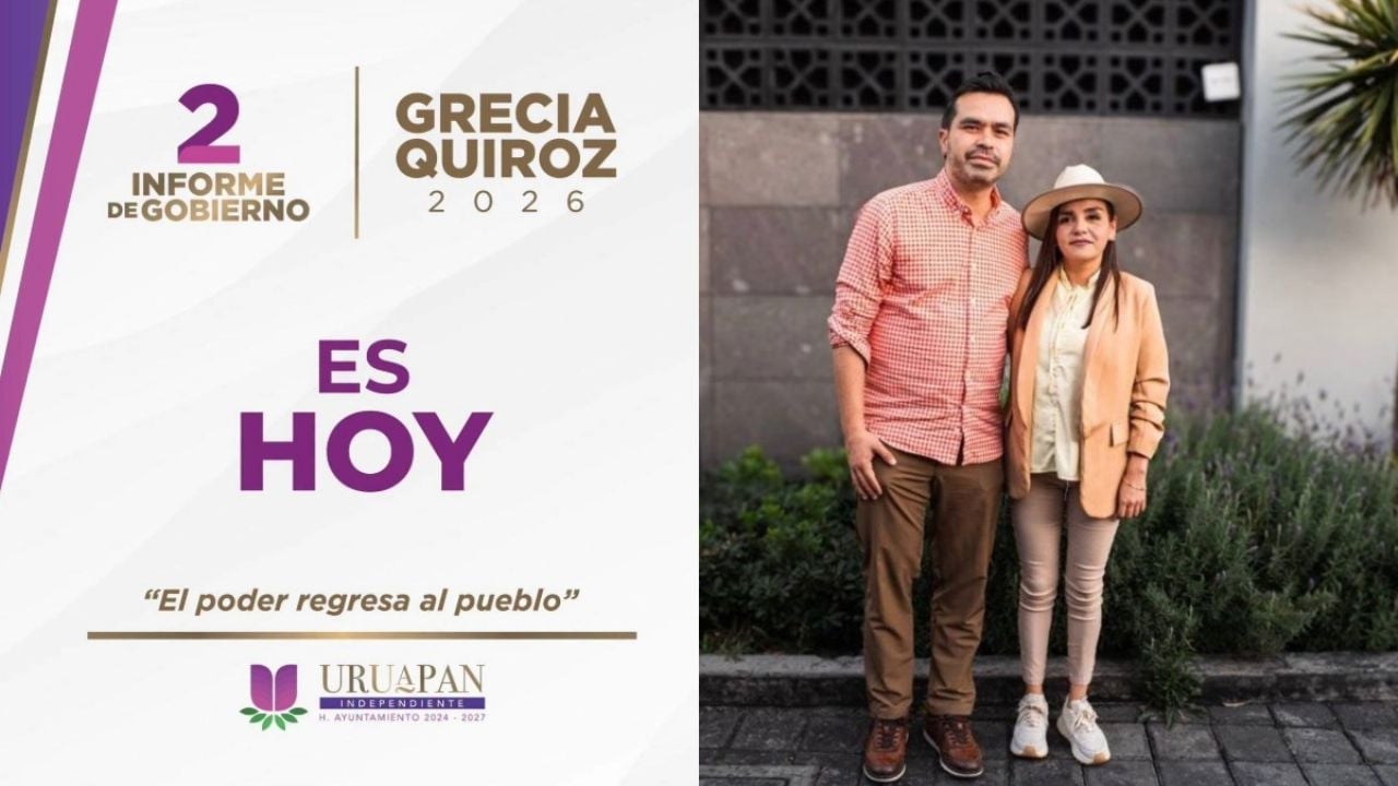 Jorge Álvarez acompaña informe de Grecia Quiroz en Uruapan