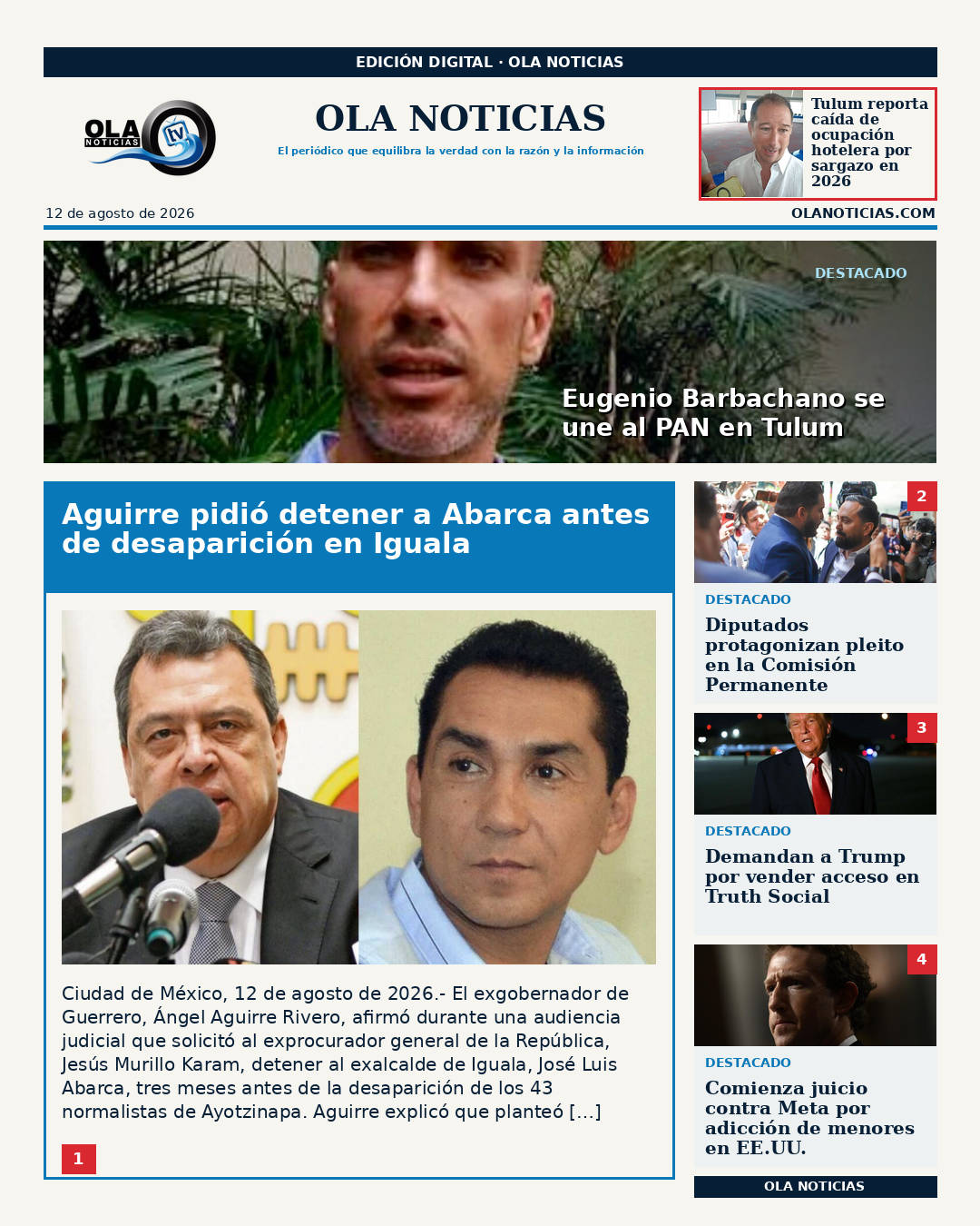 Primera Plana - 2026-08-12
