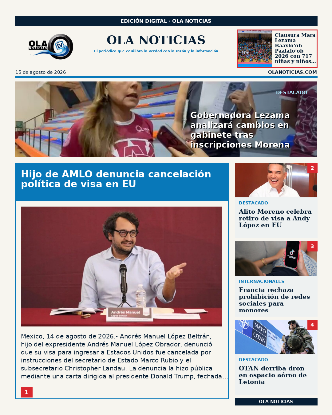 Primera Plana - 2026-08-15