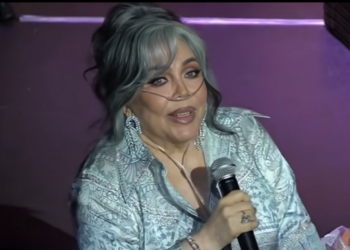 Verónica Castro usa tanque de oxígeno por salud