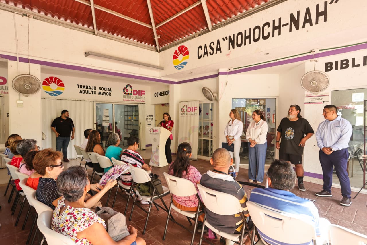 DIF Benito Juárez recibe donativo para adultos mayores