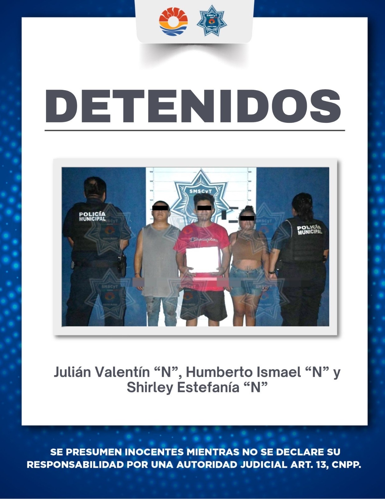 Policía Cancún detiene a tres por agresión en SM 249