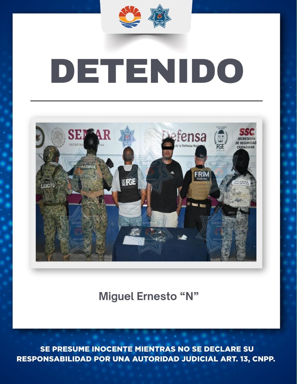 Detienen a hombre por narcomenudeo en SM 221