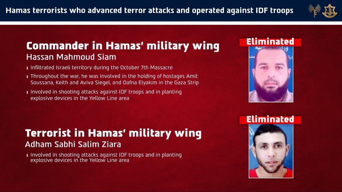 Israel elimina a dos líderes militares de Hamás