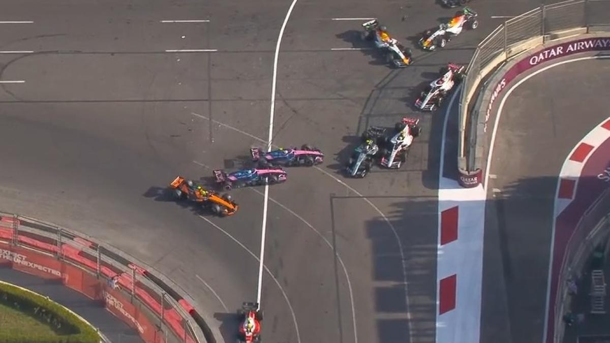 Lando Norris se disculpa con Franco Colapinto tras choque en Bakú
