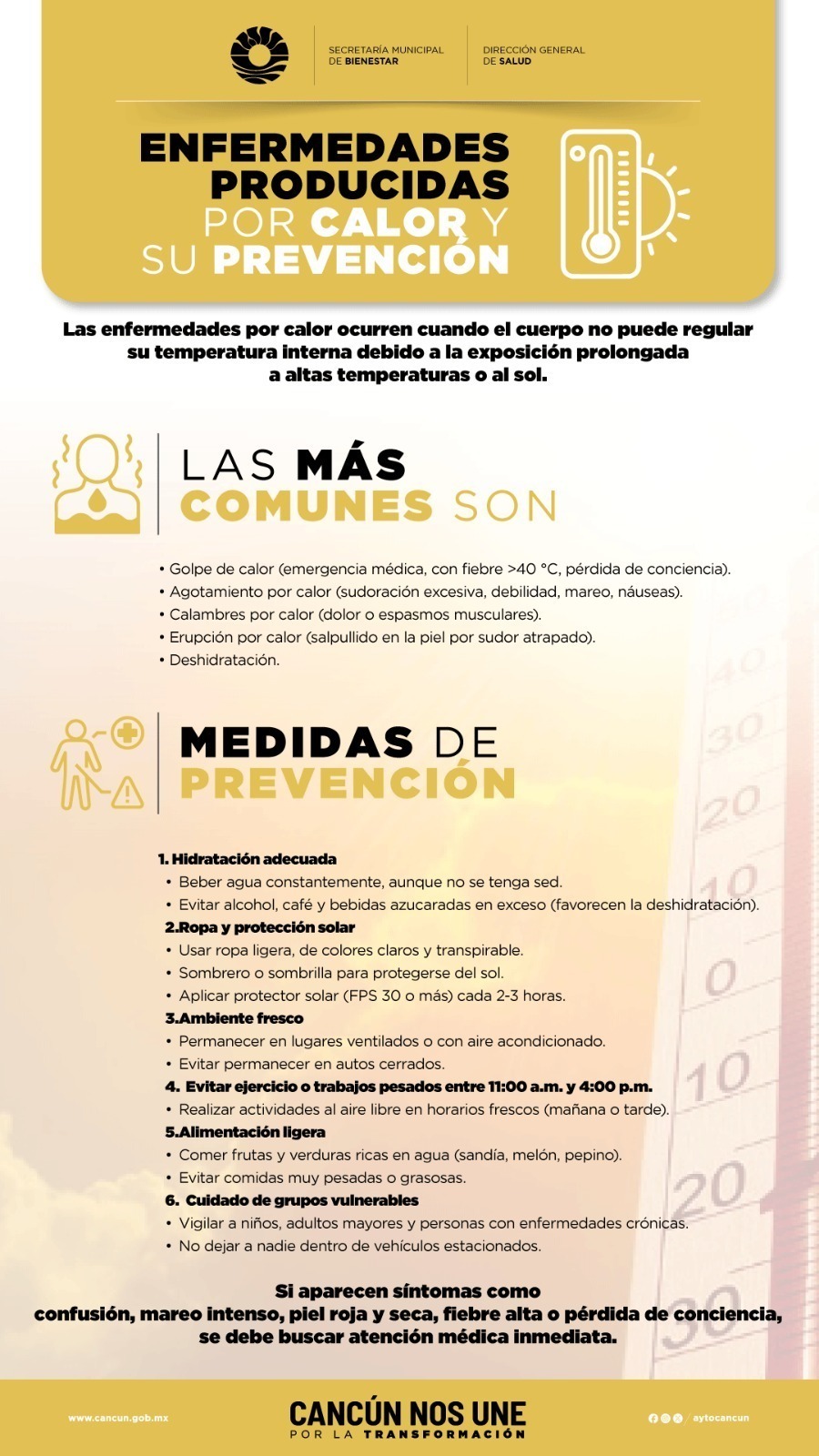 Benito Juárez emite recomendaciones por altas temperaturas