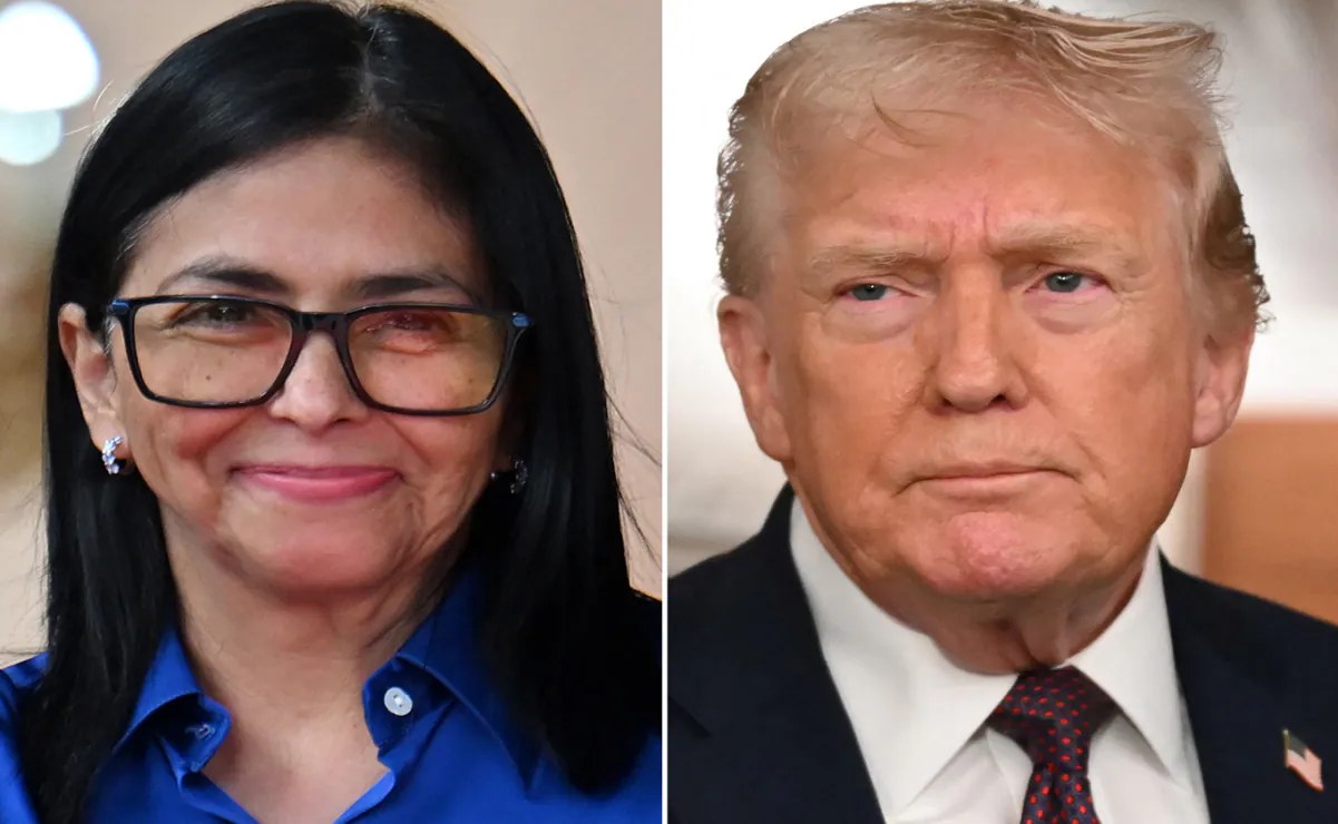 Trump se reúne con Delcy Rodríguez en Nueva York