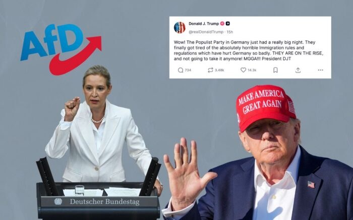Trump celebra triunfo de extrema derecha en Alemania
