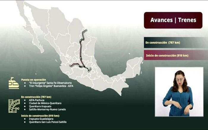 México construirá 2,400 km de vías ferroviarias en sexenio
