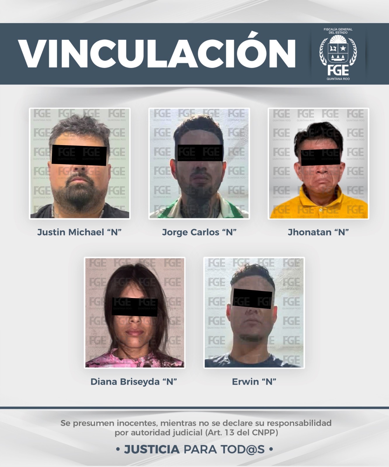 Fiscalía vincula a proceso a 13 por narcomenudeo en Quintana Roo