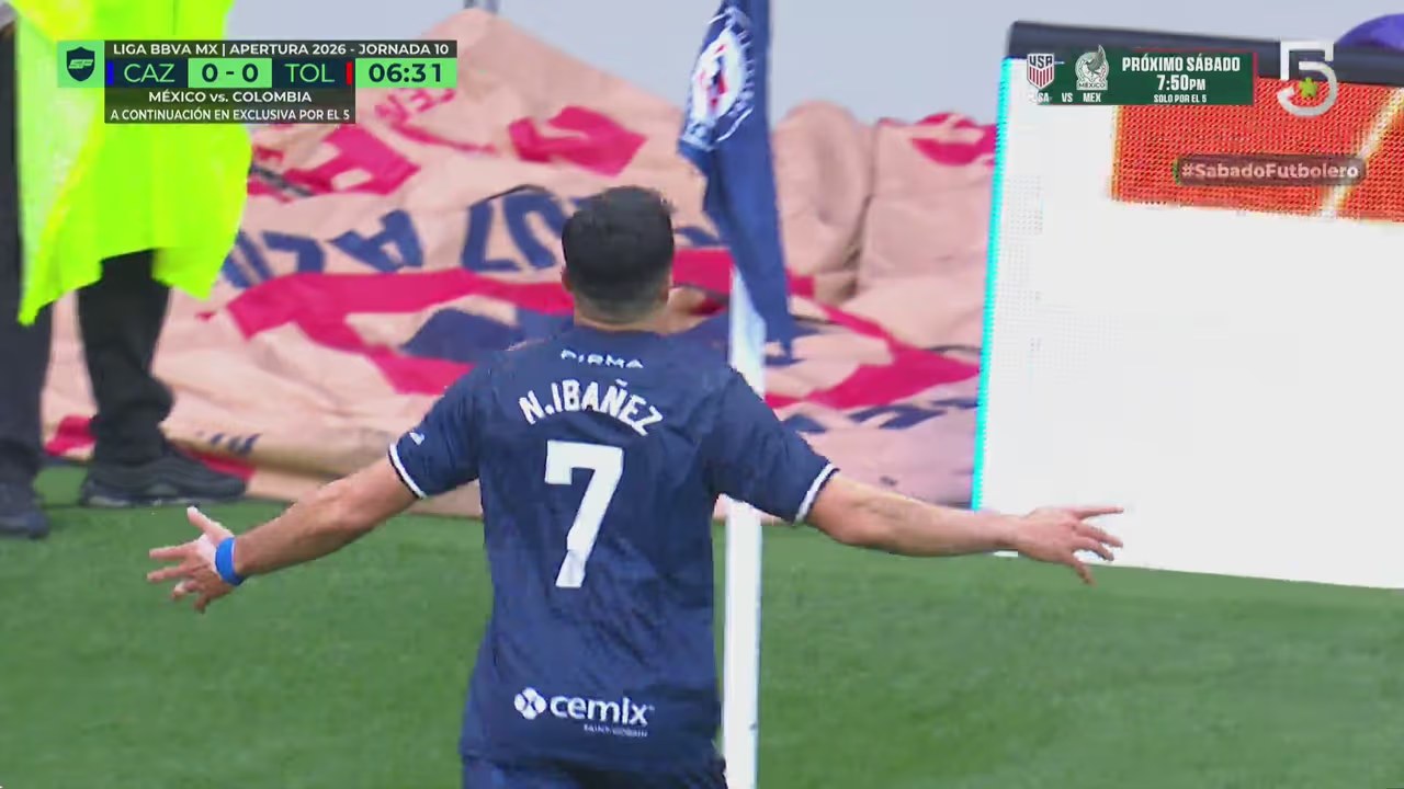 Toluca y Cruz Azul empatan 3-3 en Jornada 10 Liga MX