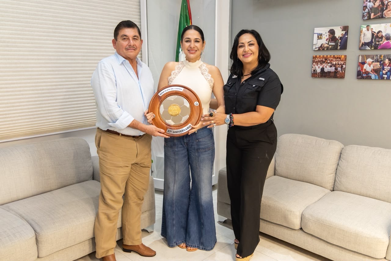 Estefanía Mercado respalda al Inter Playa y anuncia novedades