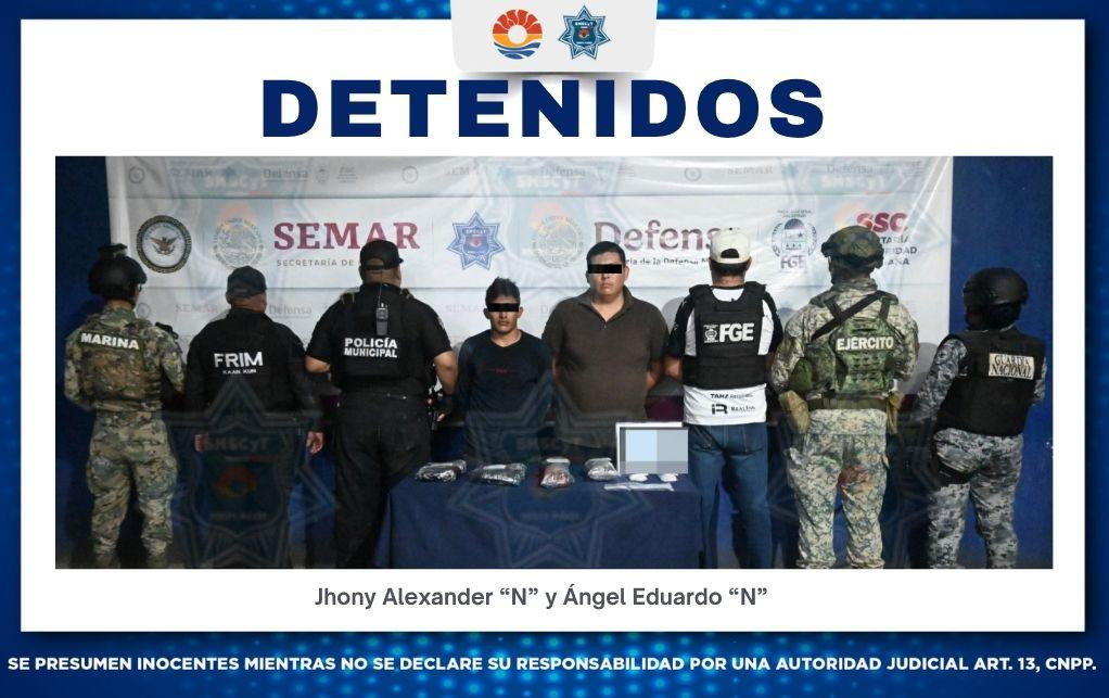 Detienen a dos por delitos contra la salud en SM 308