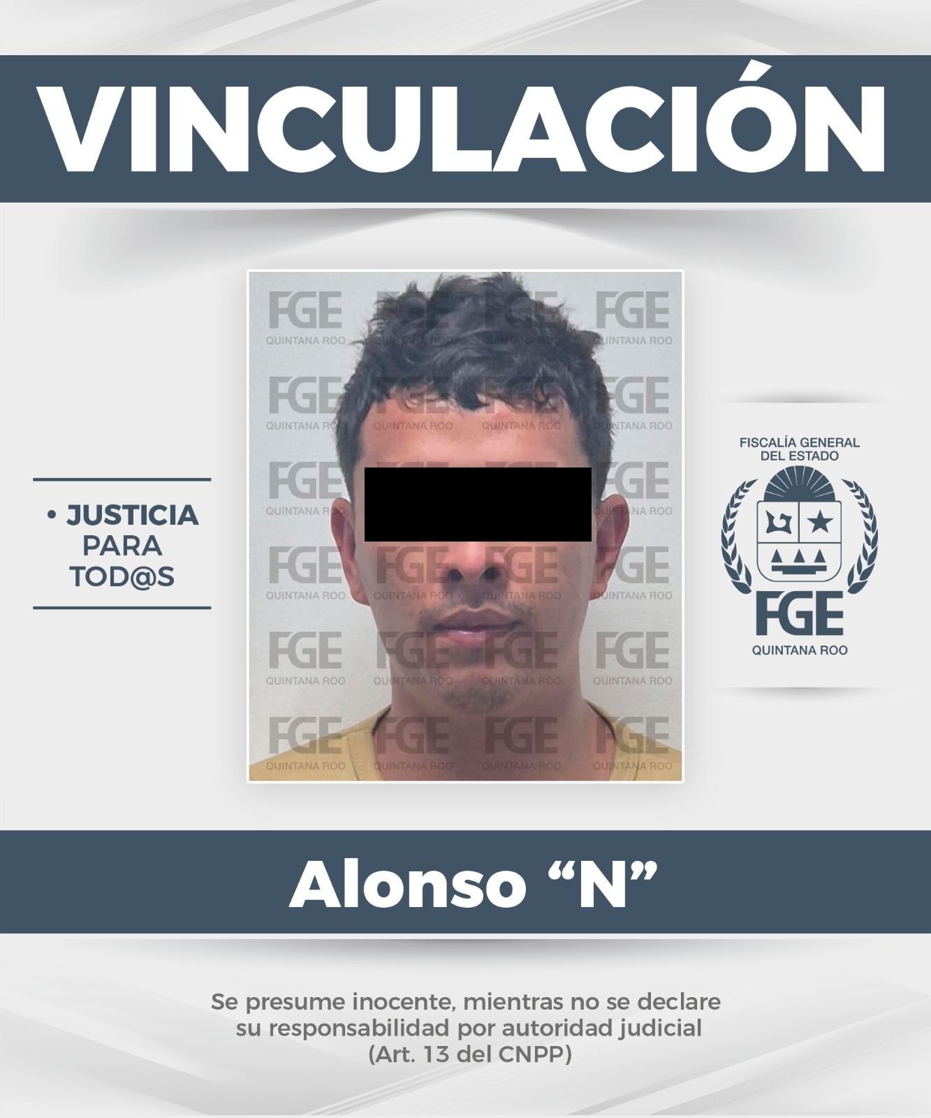Fiscalía vincula a proceso a Alonso “N” por narcomenudeo