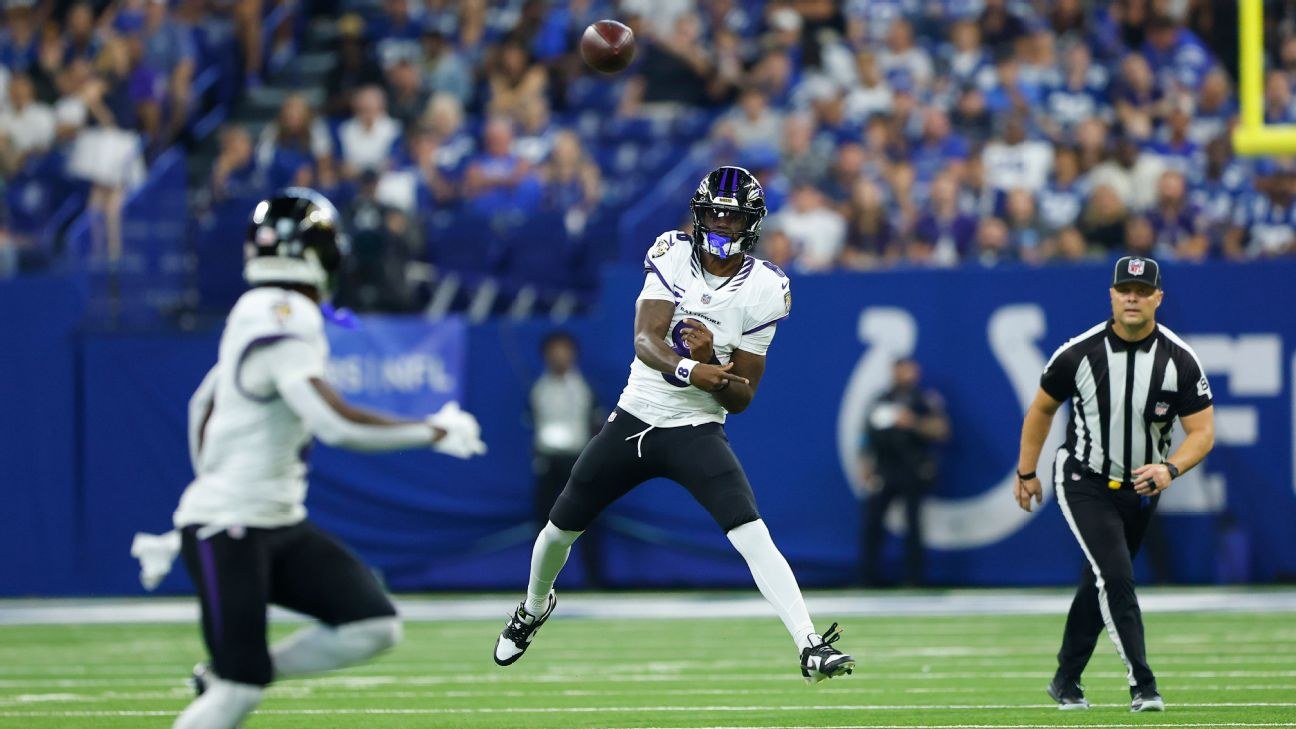 Lamar Jackson destaca con nuevos Ravens en victoria