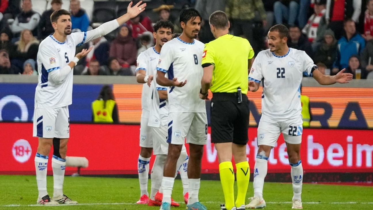 Jugador israelí expulsado tras celebración en Liga de Naciones