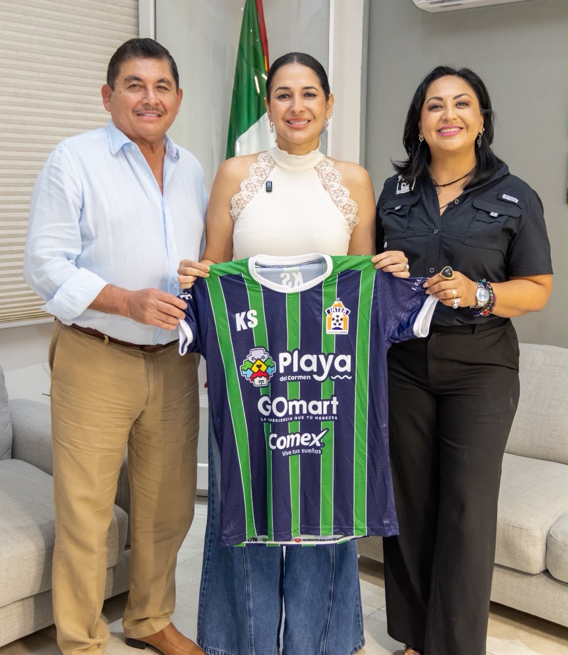 Estefanía Mercado respalda al Inter Playa y anuncia novedades