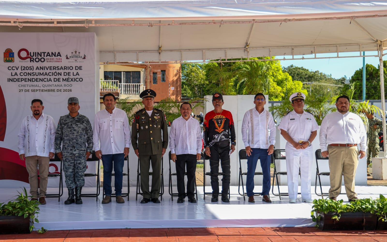Quintana Roo conmemora 205 años de la Independencia de México