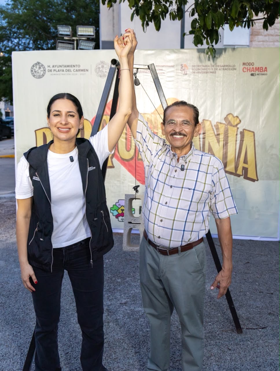 Estefanía Mercado lanza programa Parquemanía en Playa del Carmen