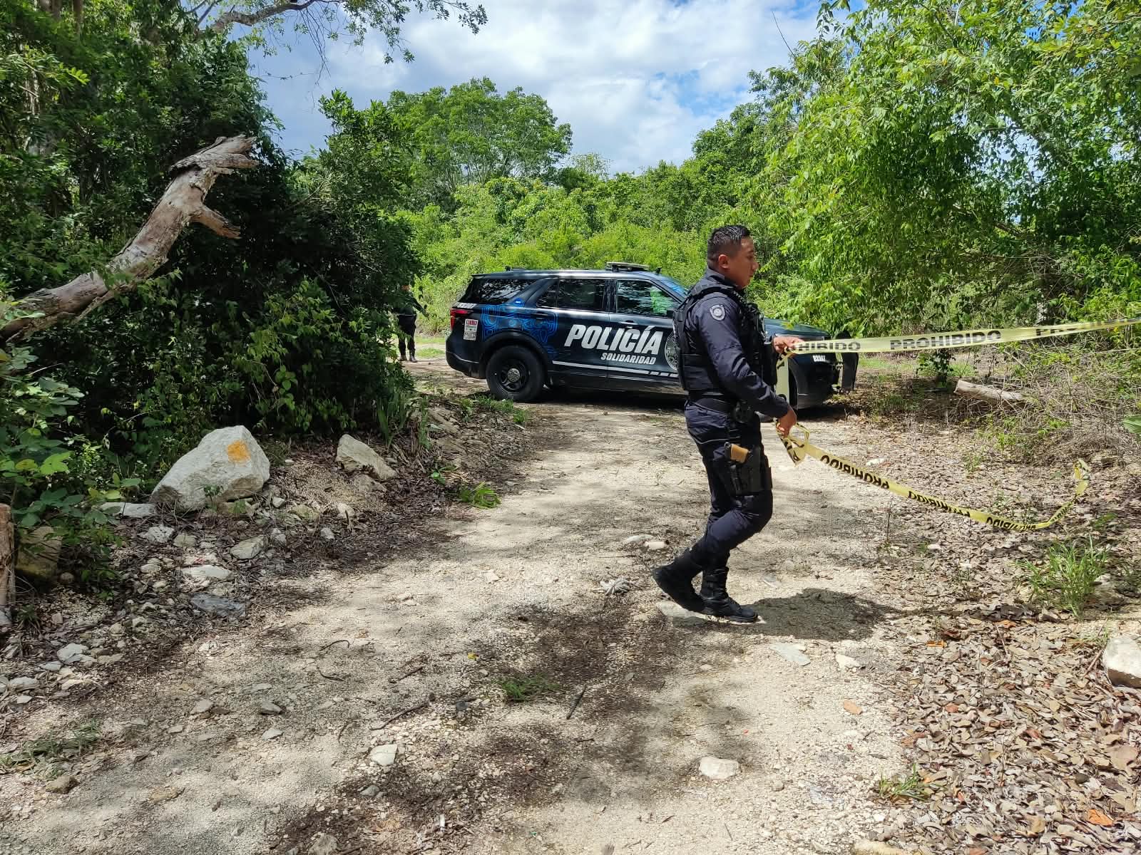 Incendian taxi en Puerto Aventuras