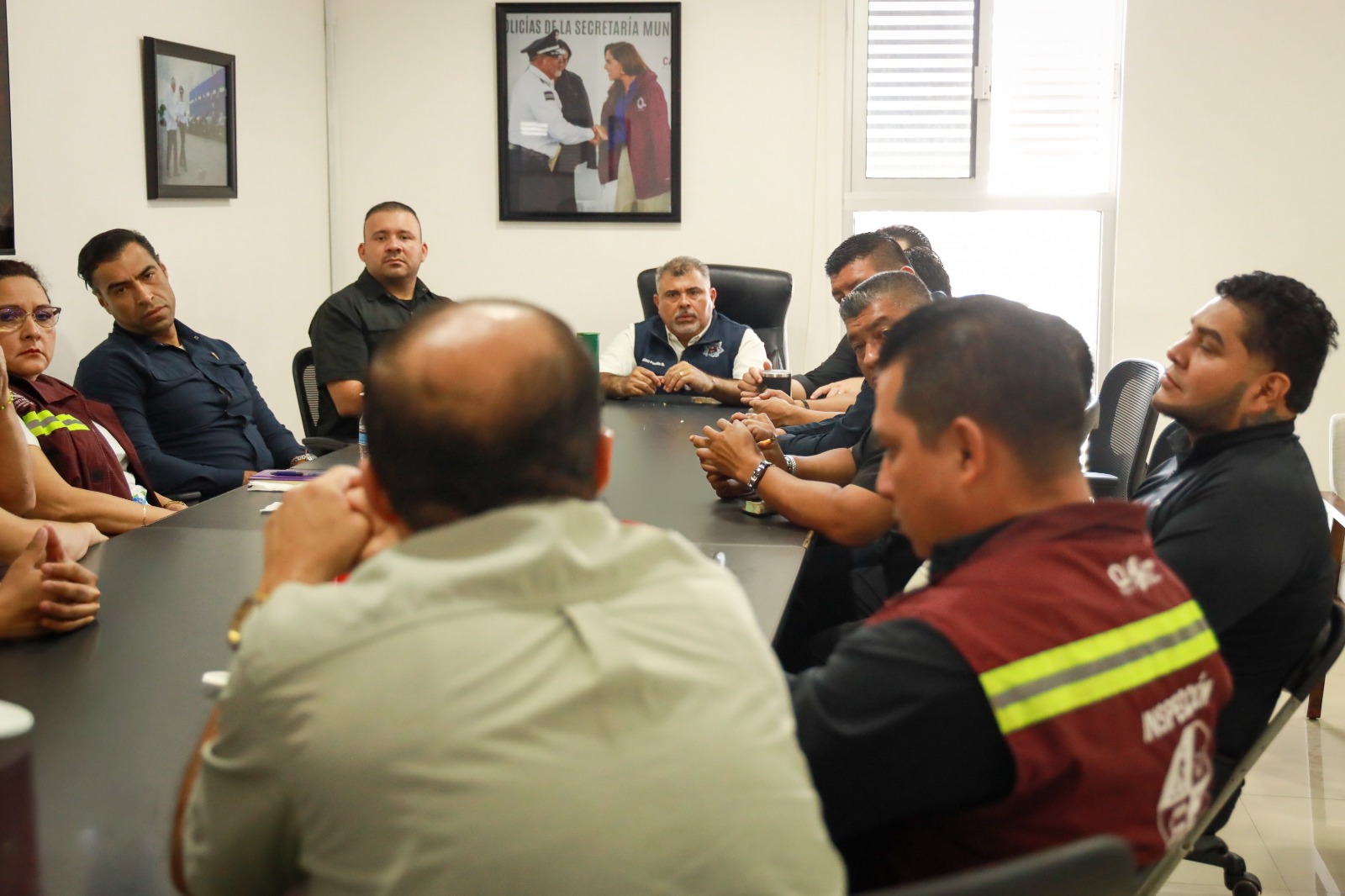 Policía Cancún coordina acciones para seguridad en mototaxis