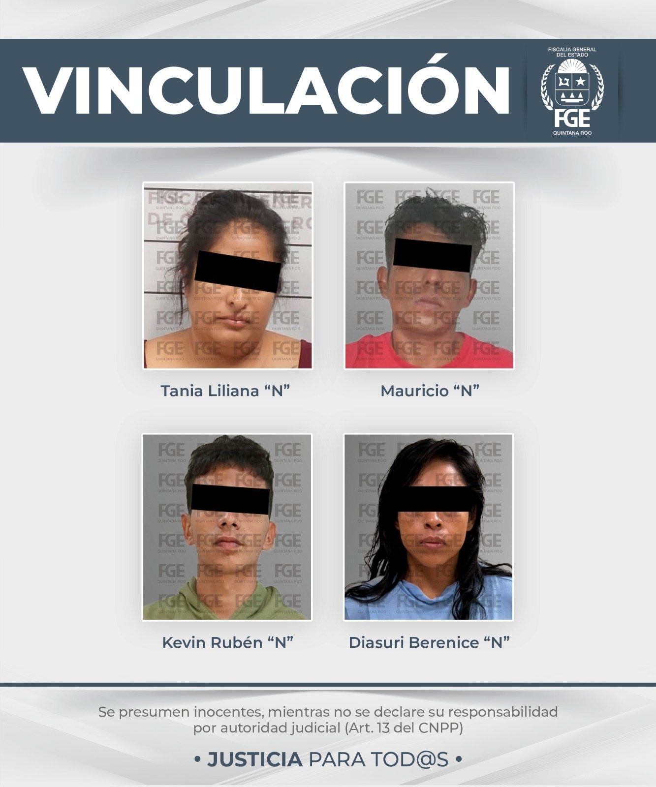 Fiscalía vincula a proceso a ocho por narcomenudeo en Playa del Carmen
