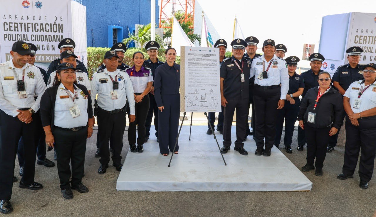 Construyen Policía Cercana y Certificada en Benito Juárez