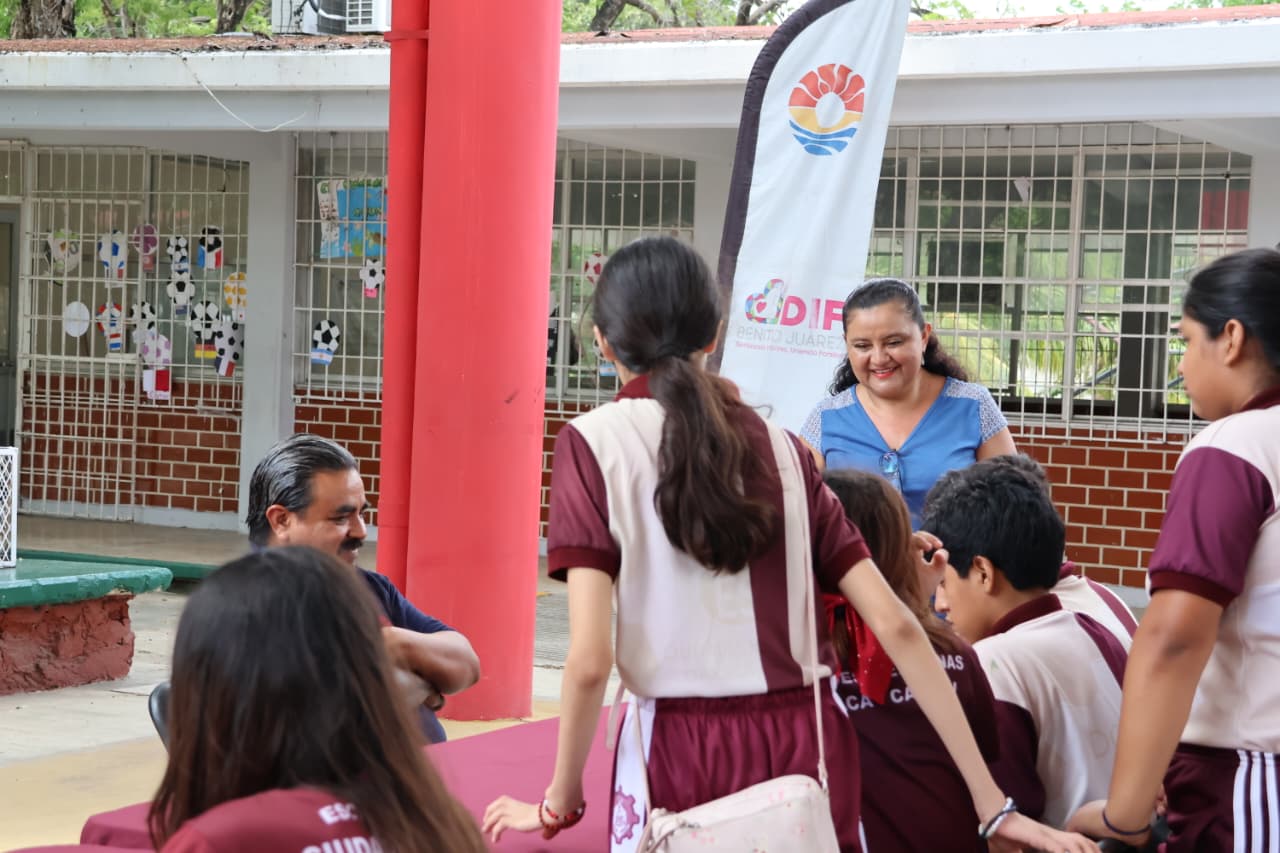 DIF Benito Juárez impulsa cultura de legalidad y paz juvenil