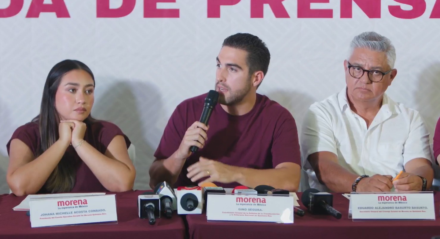 Gino Segura niega reparto de cargos en Morena Quintana Roo