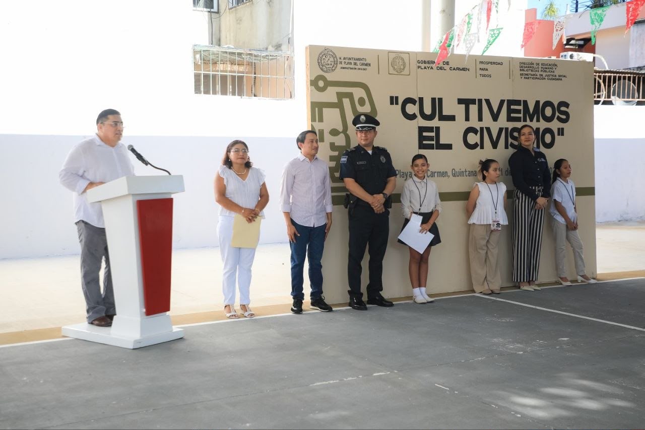 Playa del Carmen impulsa valores cívicos en preescolar