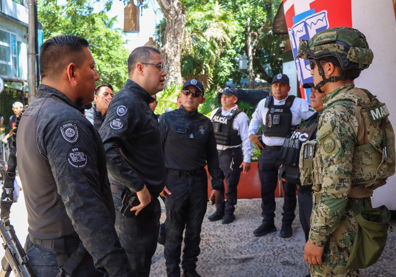 Playa del Carmen asume mando del operativo Blindaje Quinta Avenida
