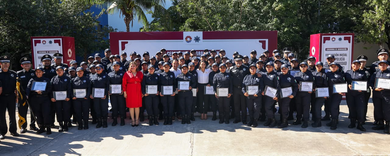 Construyen Policía Cercana y Certificada en Benito Juárez