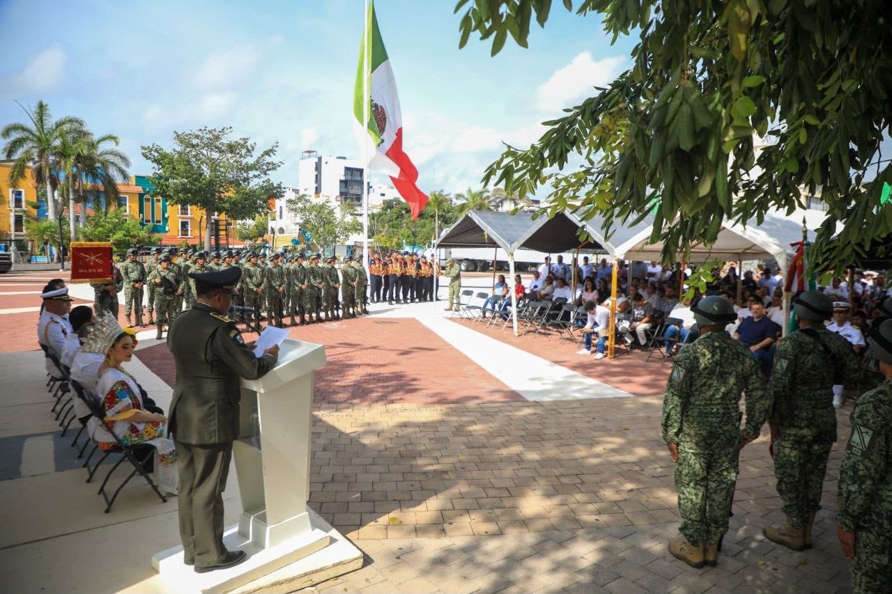 Playa del Carmen conmemora a Niños Héroes de Chapultepec