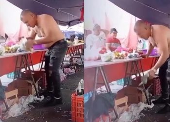 VIDEO; Comerciante pesa su productos con una Báscula invisible
