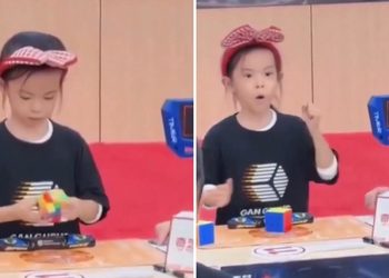 VIDEO; Niña de 6 años rompe récord de Rubik en 4.27 segundos