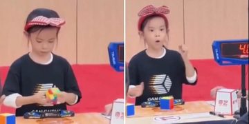 VIDEO; Niña de 6 años rompe récord de Rubik en 4.27 segundos
