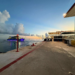 Chocan dos ferries en muelle de Cozumel