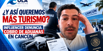 ¿Y así queremos más turismo? Influencer denuncia cobro de Aduanas en Cancún