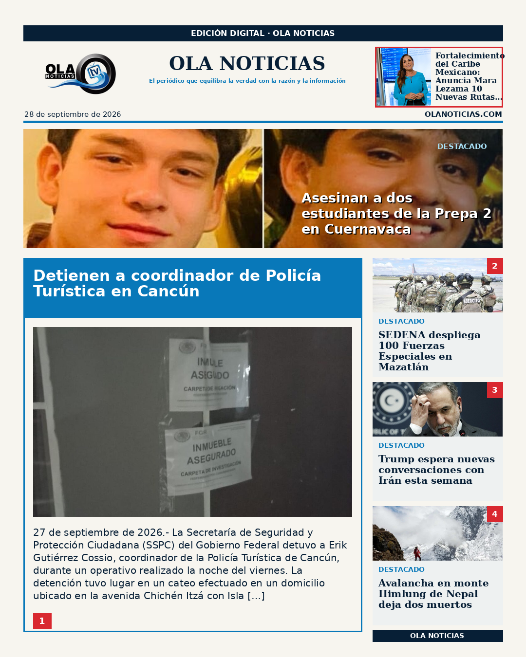 Primera Plana - 2026-09-28