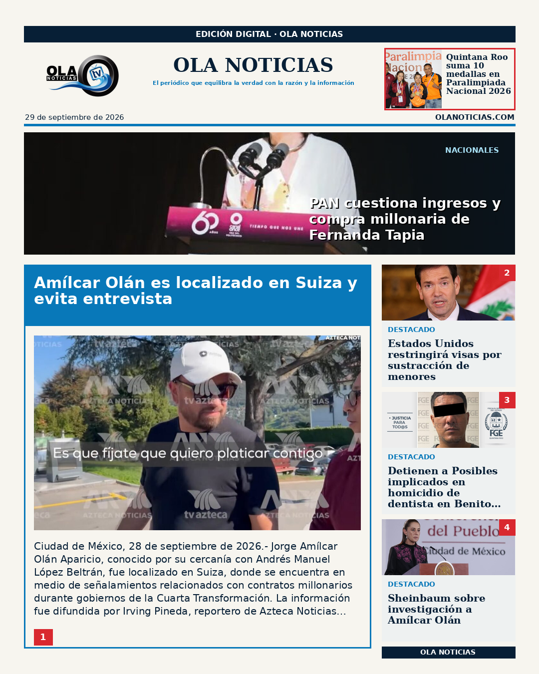 Primera Plana - 2026-09-29