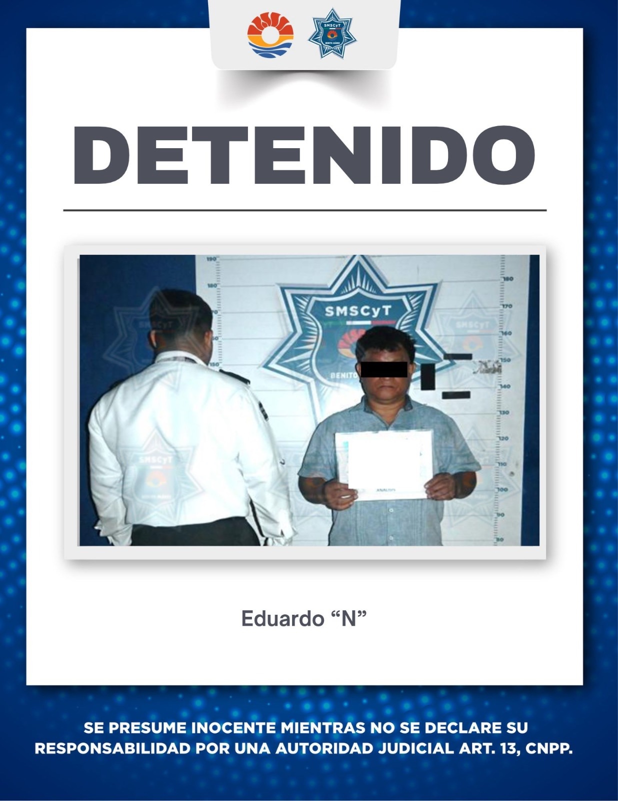 Detienen a hombre por lesiones y daños en Cancún