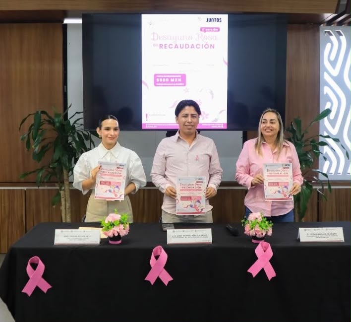 Playa del Carmen organiza Desayuno Rosa para apoyar cáncer
