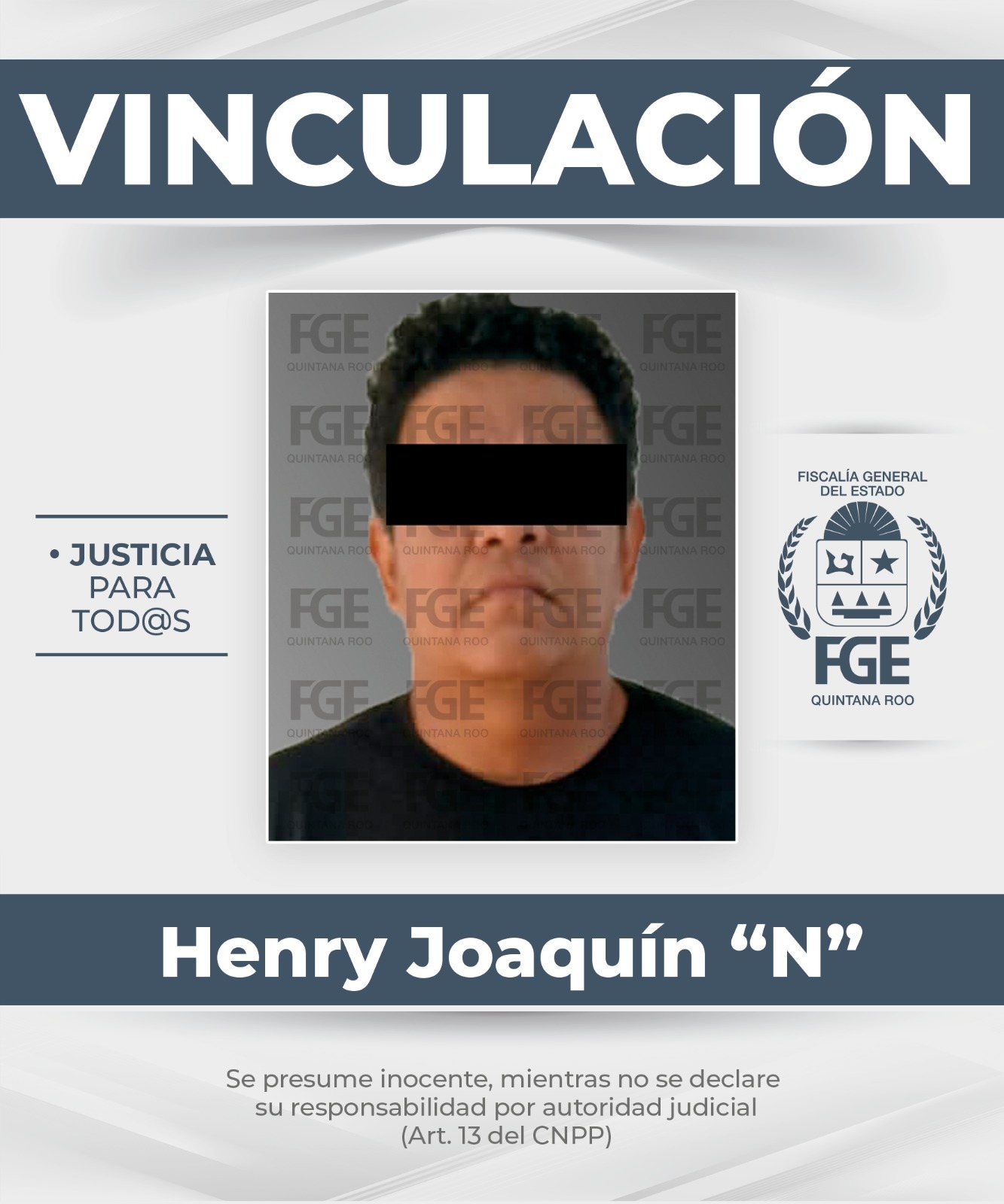 FGE vincula a proceso a sujeto por extorsión en Benito Juárez