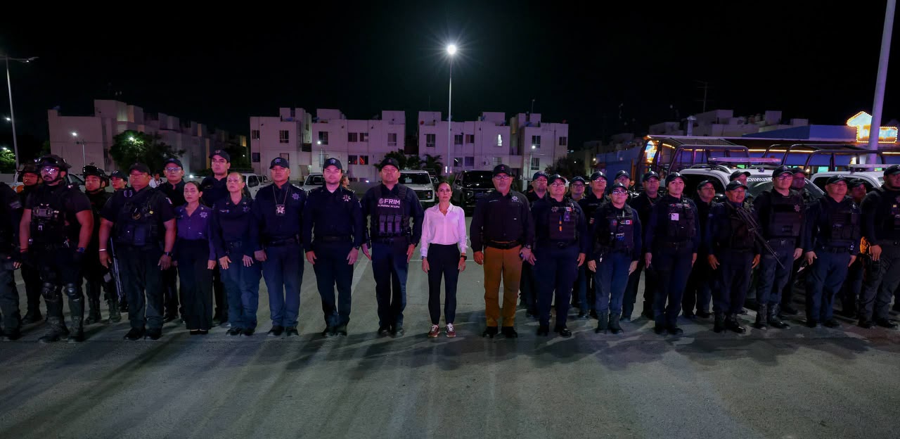 Blindaje Cancún despliega 102 elementos para seguridad