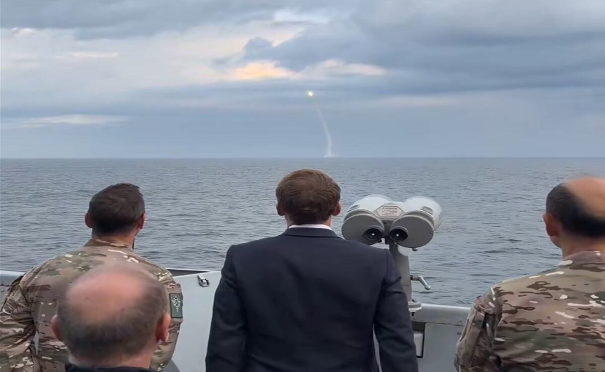 Francia prueba misil nuclear M51.3 con presencia de Macron